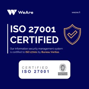 WeAre ISO 27001 certification