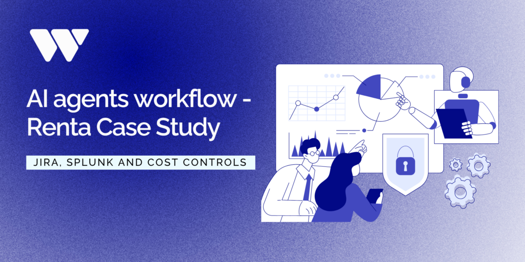Blog article banner - AI agents workflow, Renta case study by WeAre Solutions Oy